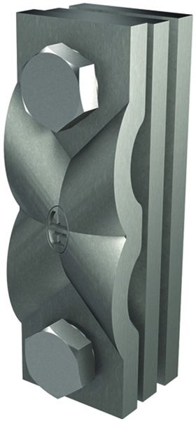 Kreuzklemme Flury AV 46 Inox A2, für Draht/Band, Ø 6…8mm