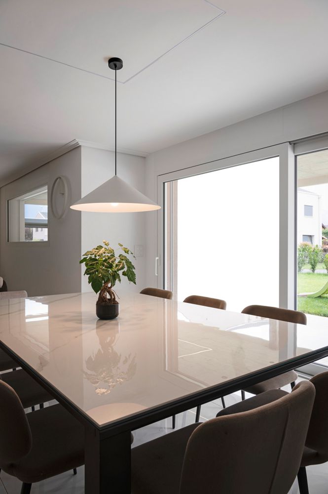 Pendelleuchte SLV MAGICO 55 E27 1×10W DIM Ø550mm weiss