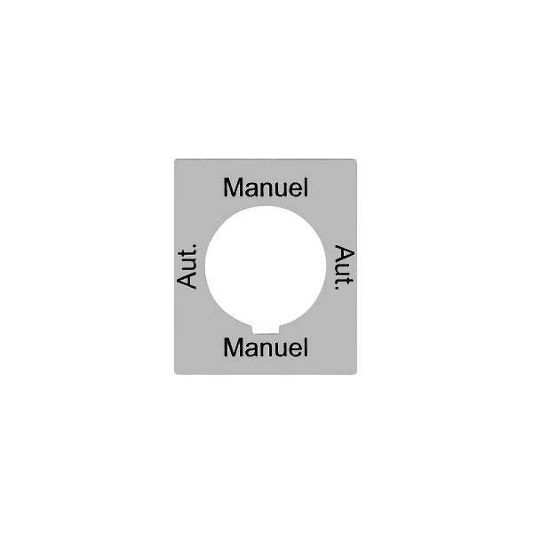 Disco indicatore Auto-Main-Auto-Main per interr.a chiave FLF FH