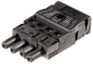 Buchsenteil Wieland 4L schwarz