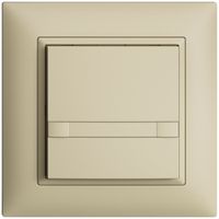 Poussoir ENC KNX 1× EDIZIOdue colore vanille RGB sans LED avec insert papier