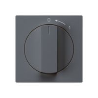 Contatto rotativo 0<-1/2L antracite kallysto con manopola