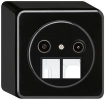 AP-Antennendose TV-R HMS basico 14dB schwarz