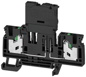 Borne de sécurité joignable WM SFS 4 2C 4mm² 60…150V snap-in DIN35 noir