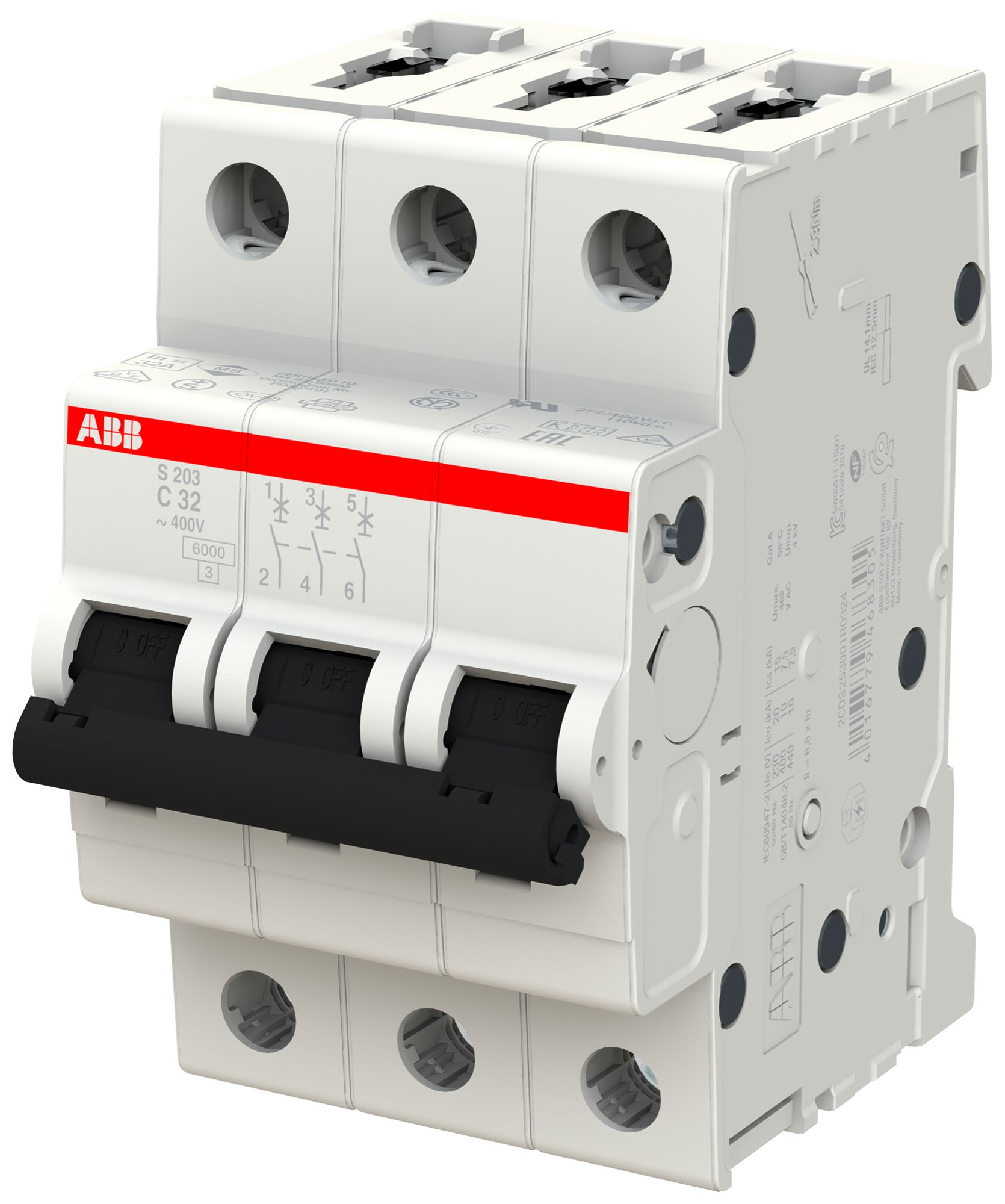 Disjoncteur ABB S203-C32 32A C 6kA