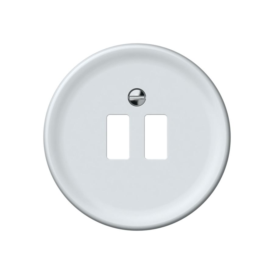 Frontset origin 2×USB Ladesteckdose weiss