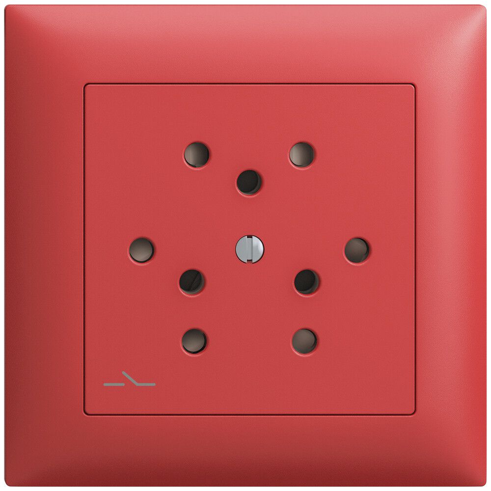 Frontset EDIZIOdue berry 88×88mm 3×T12/1 mit Shutter