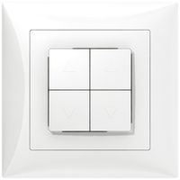 UP-Storenschalter SIDUS B weiss glänzend 2-Kanale