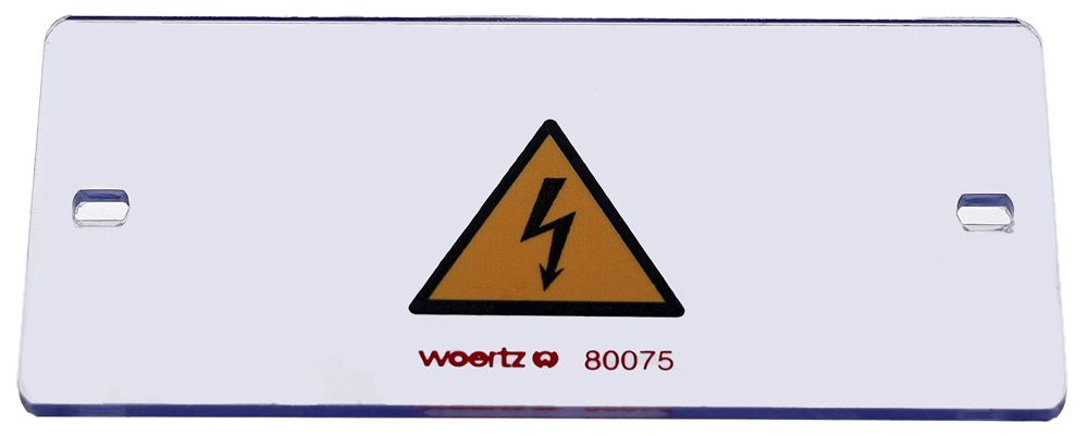 Klemmenabdeckung Woertz 3PNPE transparent plombierbar