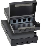 AP-Sammelpunktgehäuse Heiniger 12×Keystone RJ45 Stahlgehäuse 388×265×43mm sz