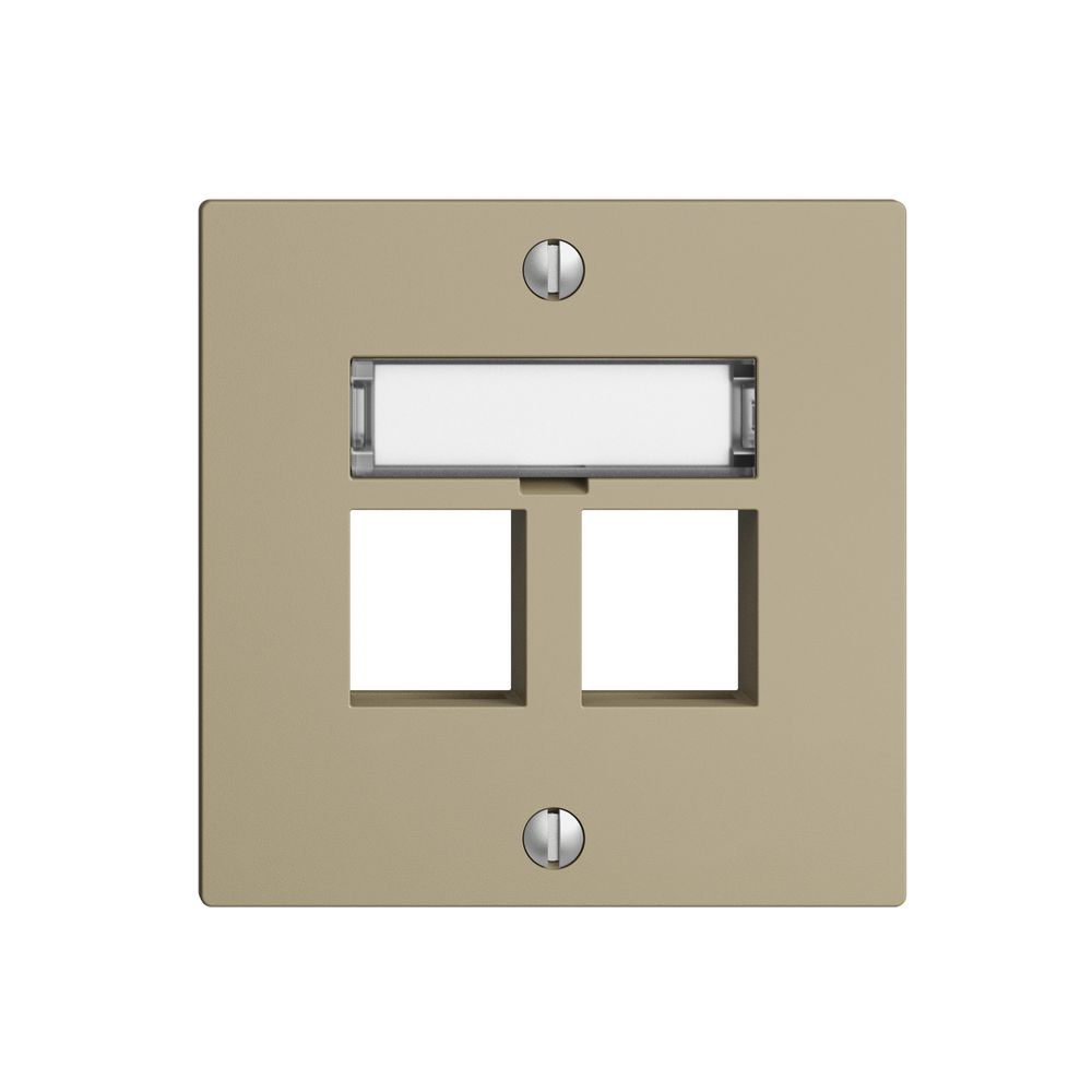 Kit de montage EDIZIOdue F, sortie droite, pour 2×Keystone, sand