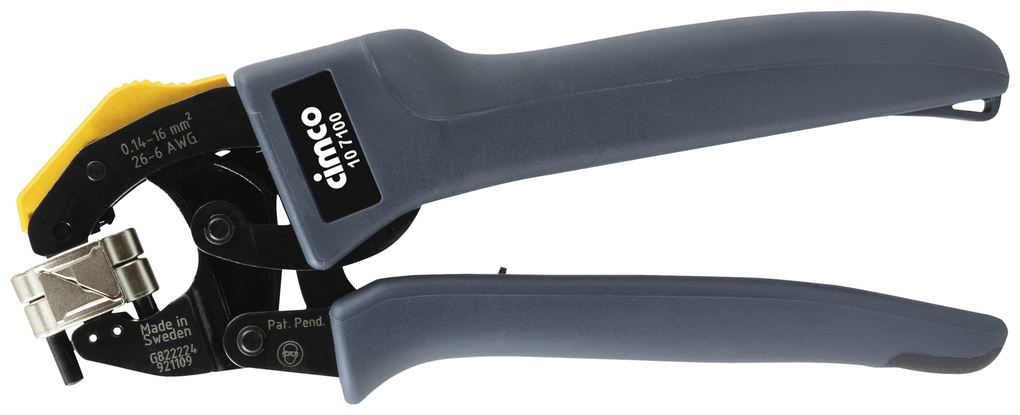 Crimpzange CIMCO POWER-CRIMP twist 0.14…16mm²/2×0.5…2×6mm²