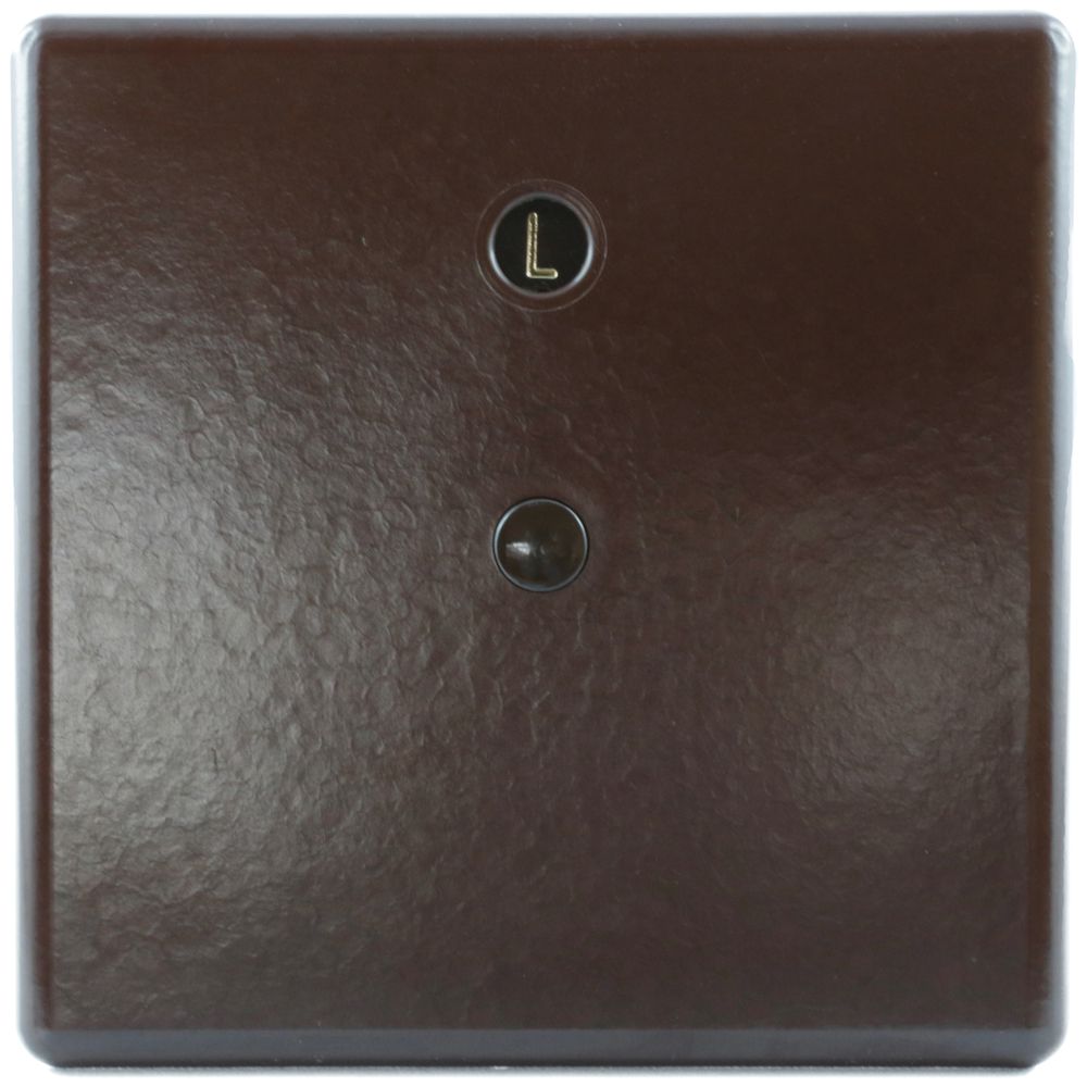 Steckdeckel Ammer 115×115mm braun