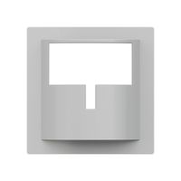 Placca frontale Hager kallysto H per rilevatore di movimento grigio chiaro