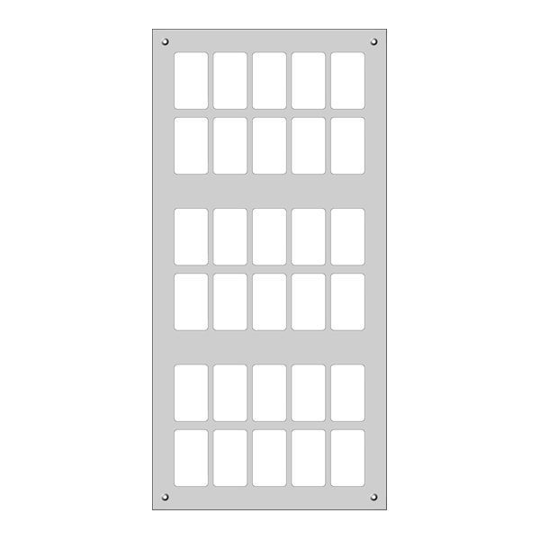 Plaque de montage FH FLF 6×5 noir