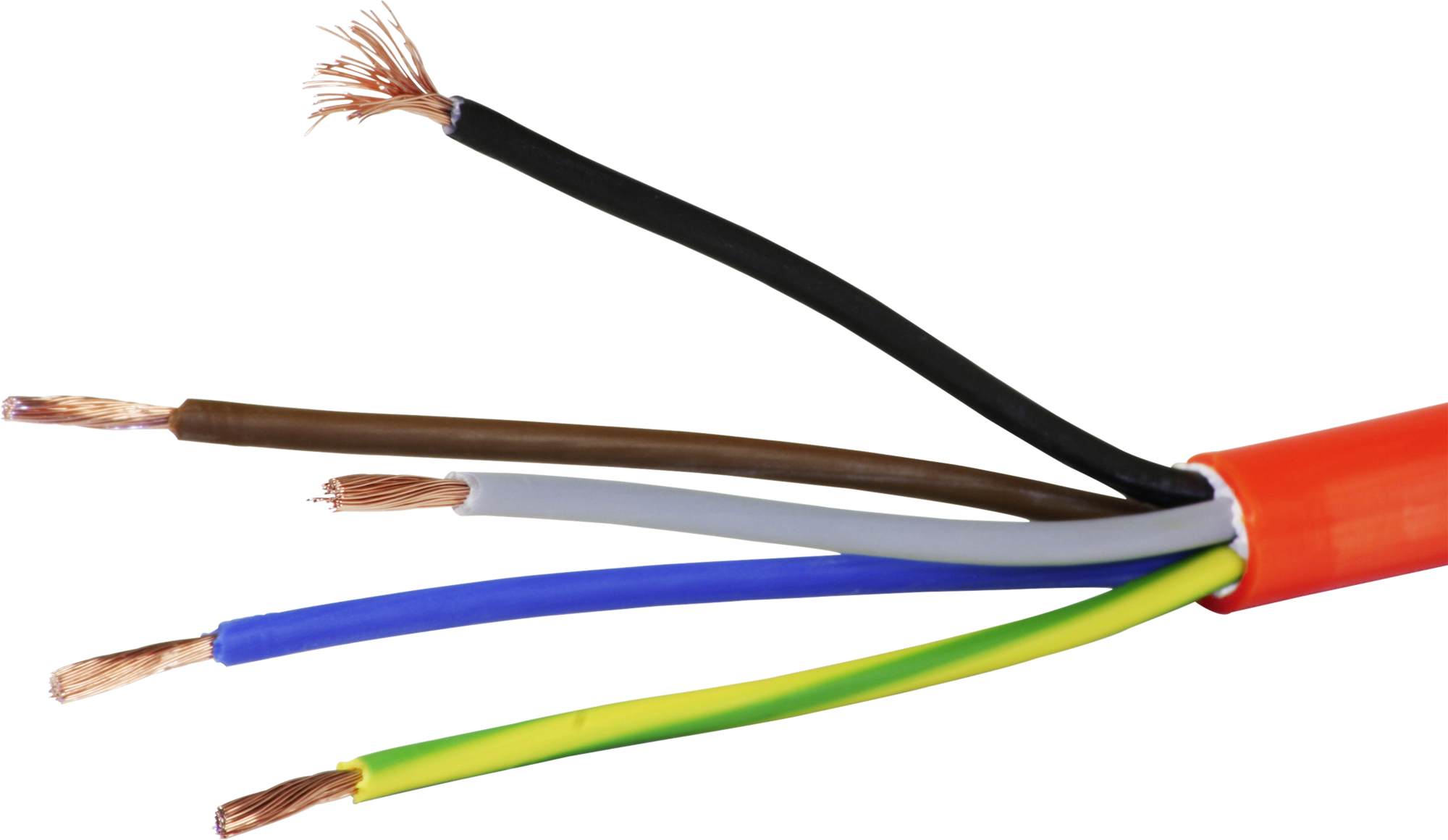 Kabel PUR-PUR 5×2.5mm² 3LNPE orange Fca