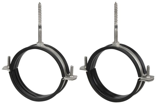 Collier de fixation LEDVANCE DP MAX Ø100mm acier affiné 2 pcs