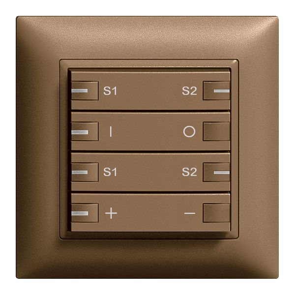 Kit front. INC ON-OFF dimmer, scena 4t+LED ZEP EDIZIOdue coffee