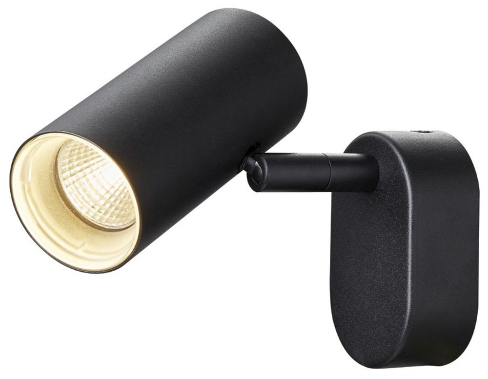 LED-Decken-/Wandleuchte SLV NOBLO-1 8W 600lm 2700K 36° 90×127×105mm schwarz