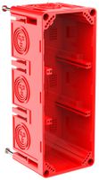 Scatola da incasso CRALLO-LEU 198×78×73mm 3×1 senza alogeni rosso