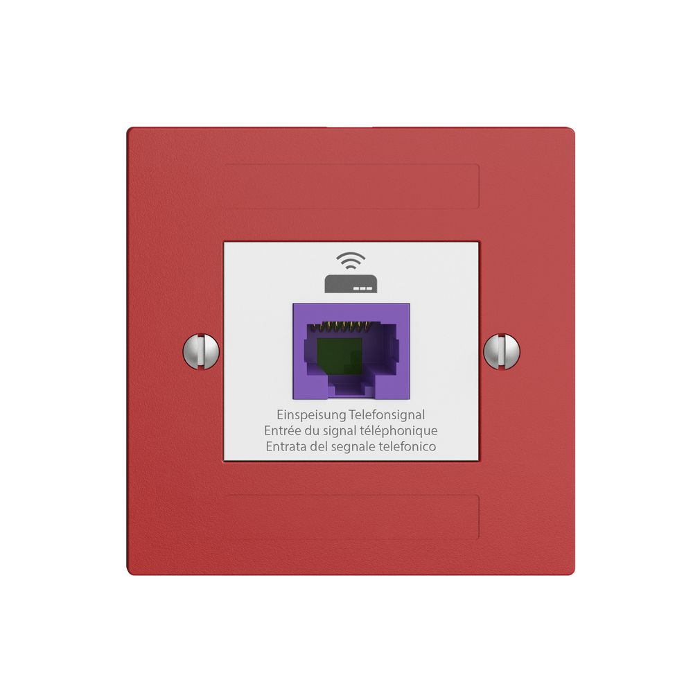 Presa ritorno EDIZIOdue F 1×RJ45 p.Swisscom VoIP, 8 poli, UTP, berry