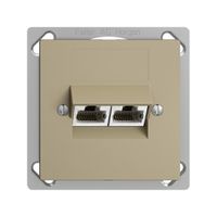 EB-Dose 2×RJ45/s 8P getr. EDIZIOdue sand ITplus