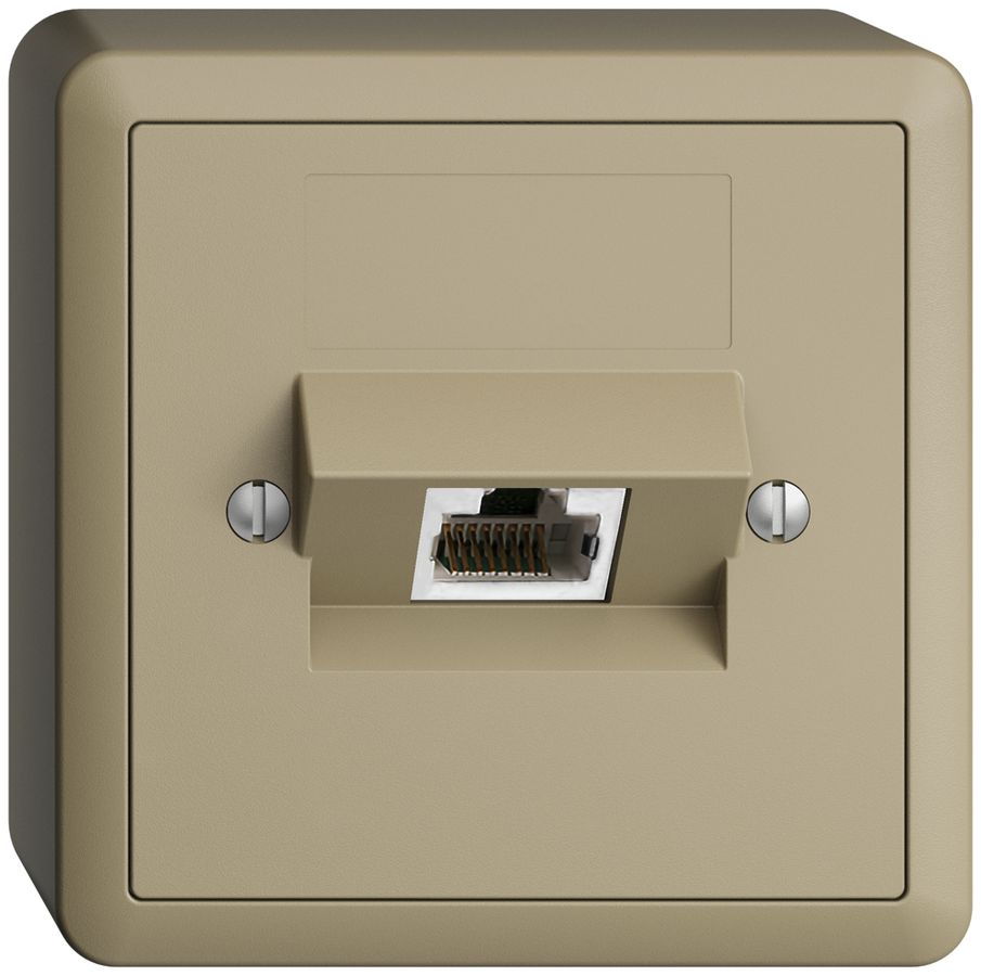 Presa AP 1×RJ45/s 4P ITplus EDIZIOdue sand