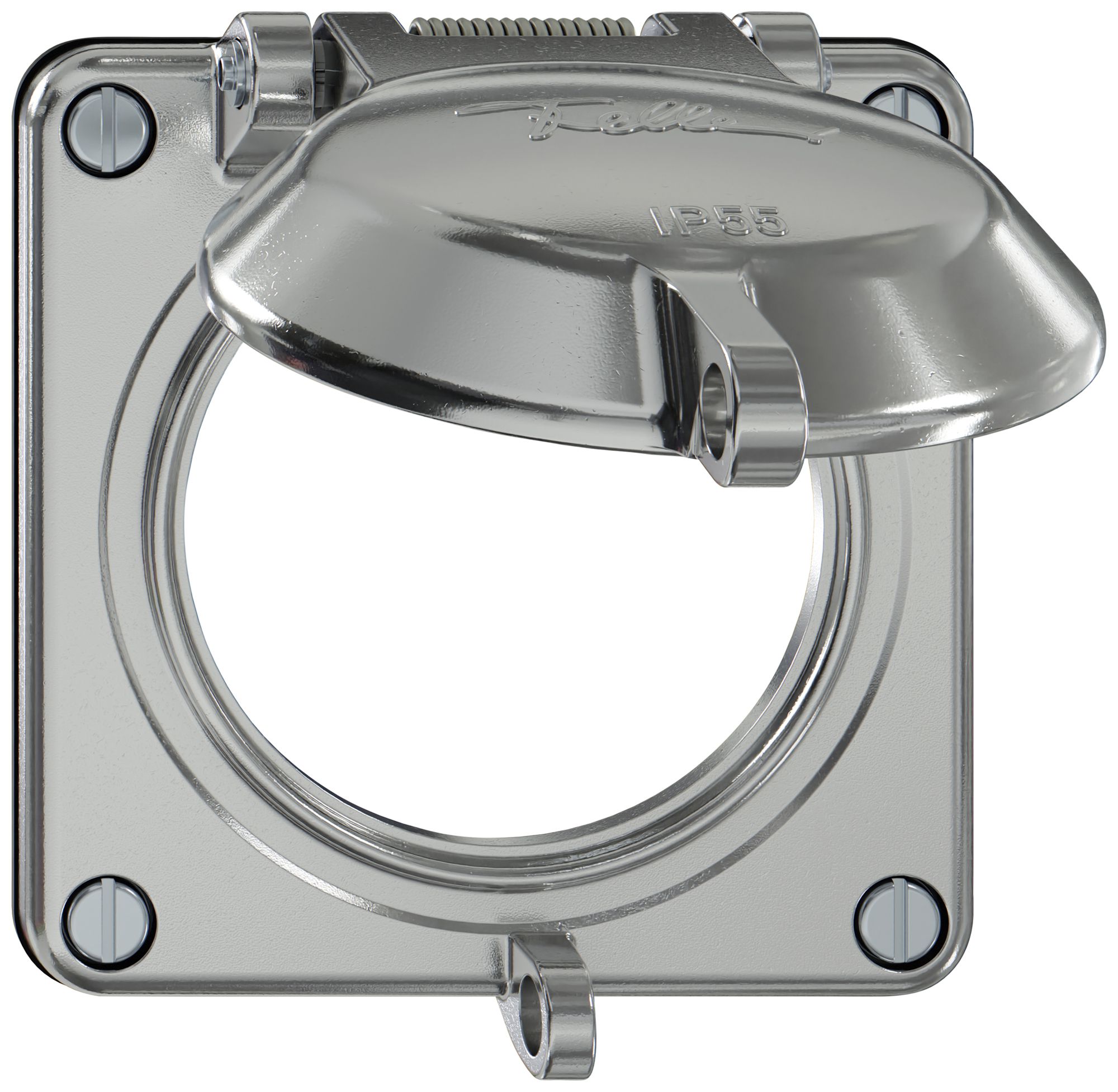 Oberteil ELEMENT SNAPFIX® mit Klappdeckel abschliessbar Ø60mm alu