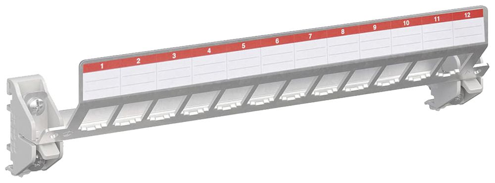 Patchpanel ABB 12 fach leer für Multimedia Verteiler