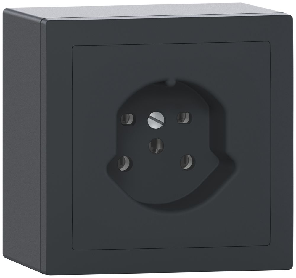 AP-Steckdose SIDUS T15 anthrazit