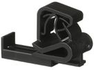 Clip pour câble Ø 6.6…7.5mm, parallèle la fixation supérieure, noir