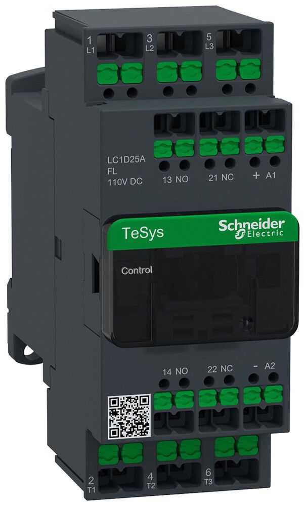 Leistungsschütz TeSys 110VDC 3NO 40A 25A 1NO 1NC