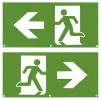 Kit di pittogrammi DOTLUX sinistra e destra 2 pz, per EXITmulti