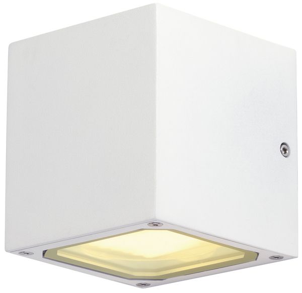 Wandleuchte SLV SITRA CUBE, 2×GX53 9W IP44 weiss