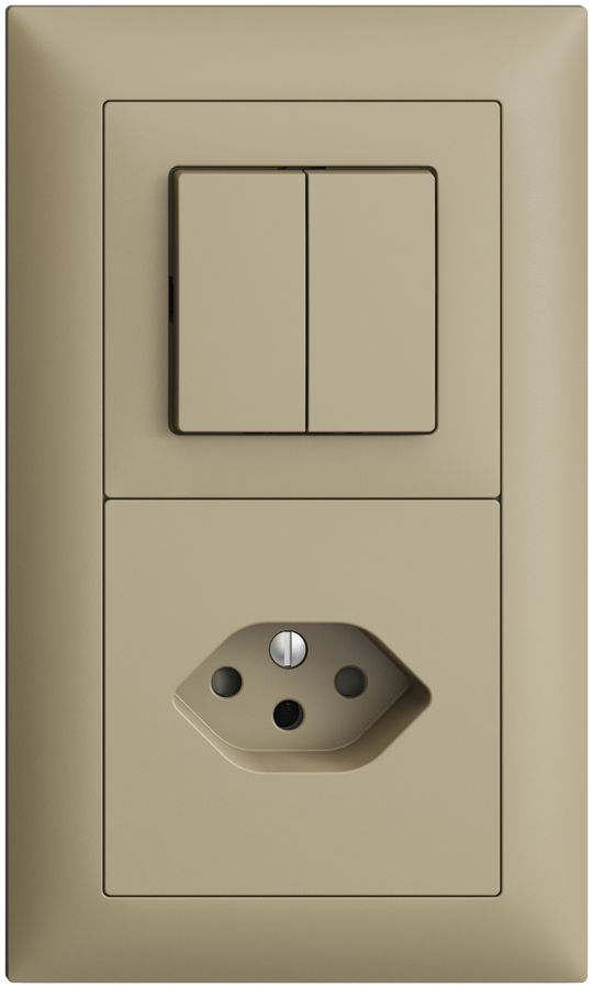 UP-Kombination EDIZIOdue 2×1 3+3 +T13 sand