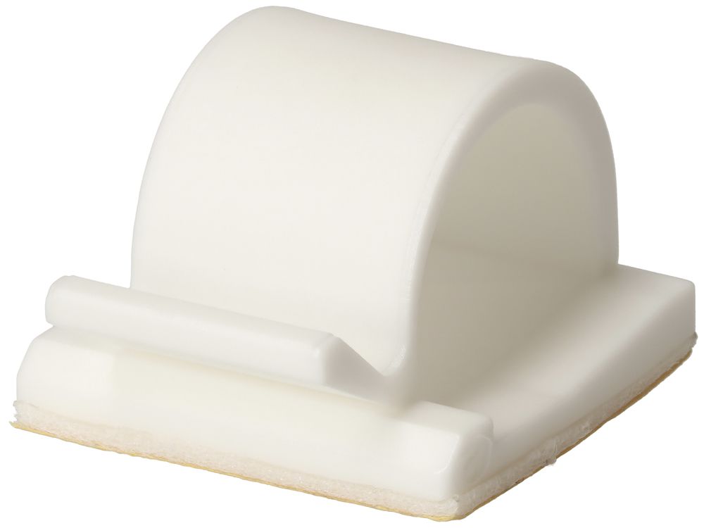 Set di brida adesiva MH per Ø18mm 10 pezzi bianco