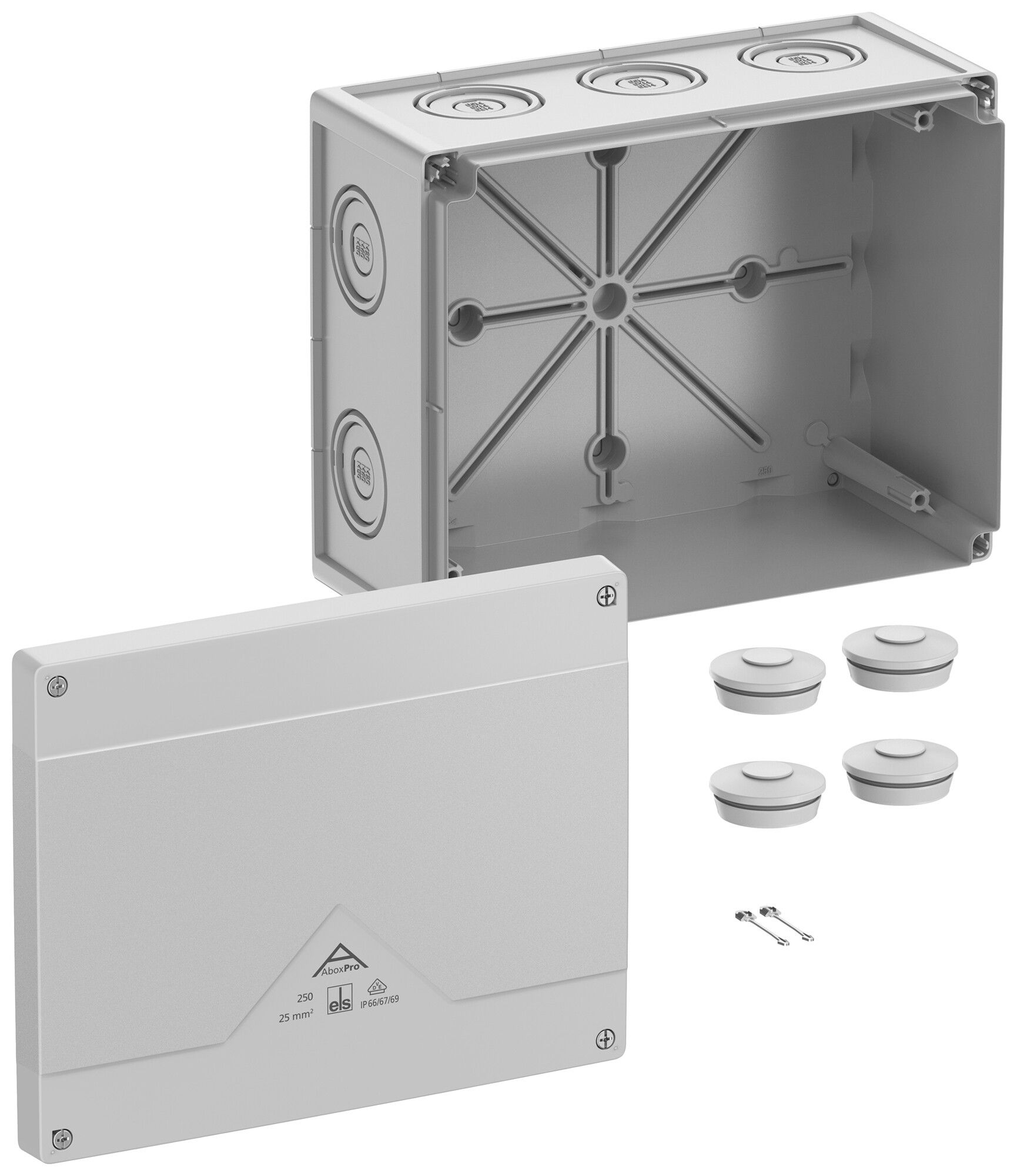 Scatola di derivazione AP Spelsberg Abox Pro 250-L 202×252×120mm IP69 gr