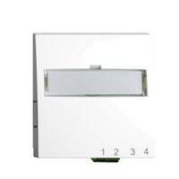 UP-Anschlussdose FTTH EDIZIOdue FH 1×LC APC Duplex F weiss