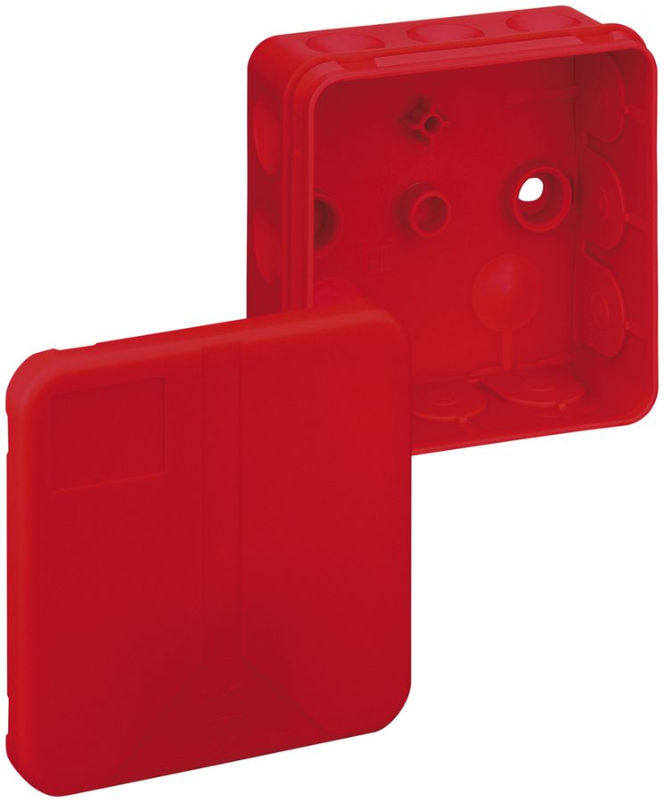 Boîte de dérivation AP 2K-12 85×85×37mm, roug, IP55