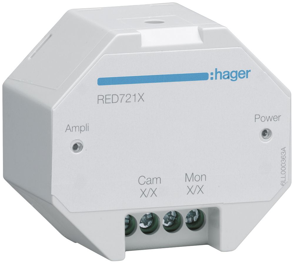 Amplificateur vidéo ENC Hager RED721X 2-fils, pour interphone