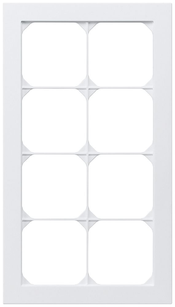 UP-Abdeckrahmen kallysto.pro 4×2 weiss 154×274mm