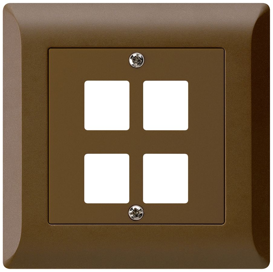 Kit frontale INC HMS kallysto.line per 4 moduli marrone