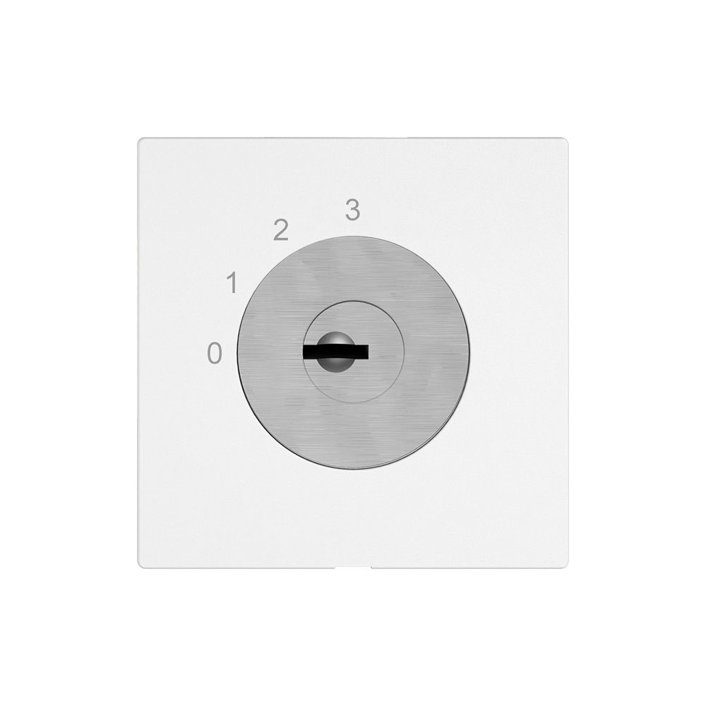 Interrupteur à clé EDIZIO.liv a.KABA 1007F/631984 1P 0-1-2-3 p=67mm bc