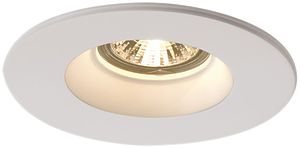 EB-Downlight SLV PLASTRA, GU10 35W Gips rund IP20 weiss