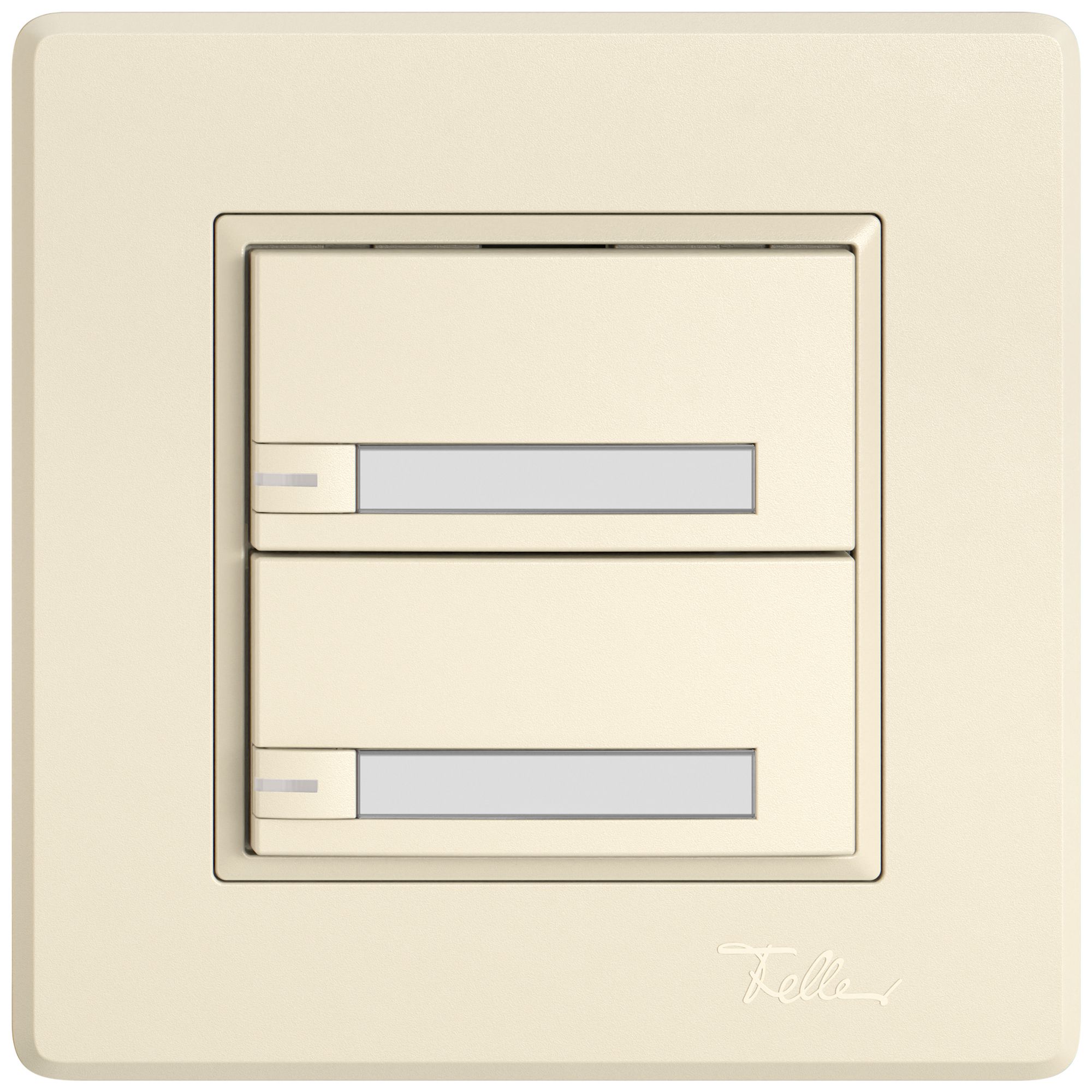 UP-Universaltaster EDIZIO.liv UNI SNAPFIX® m.LED RGB 2× 1-Tbed.Pap.cr