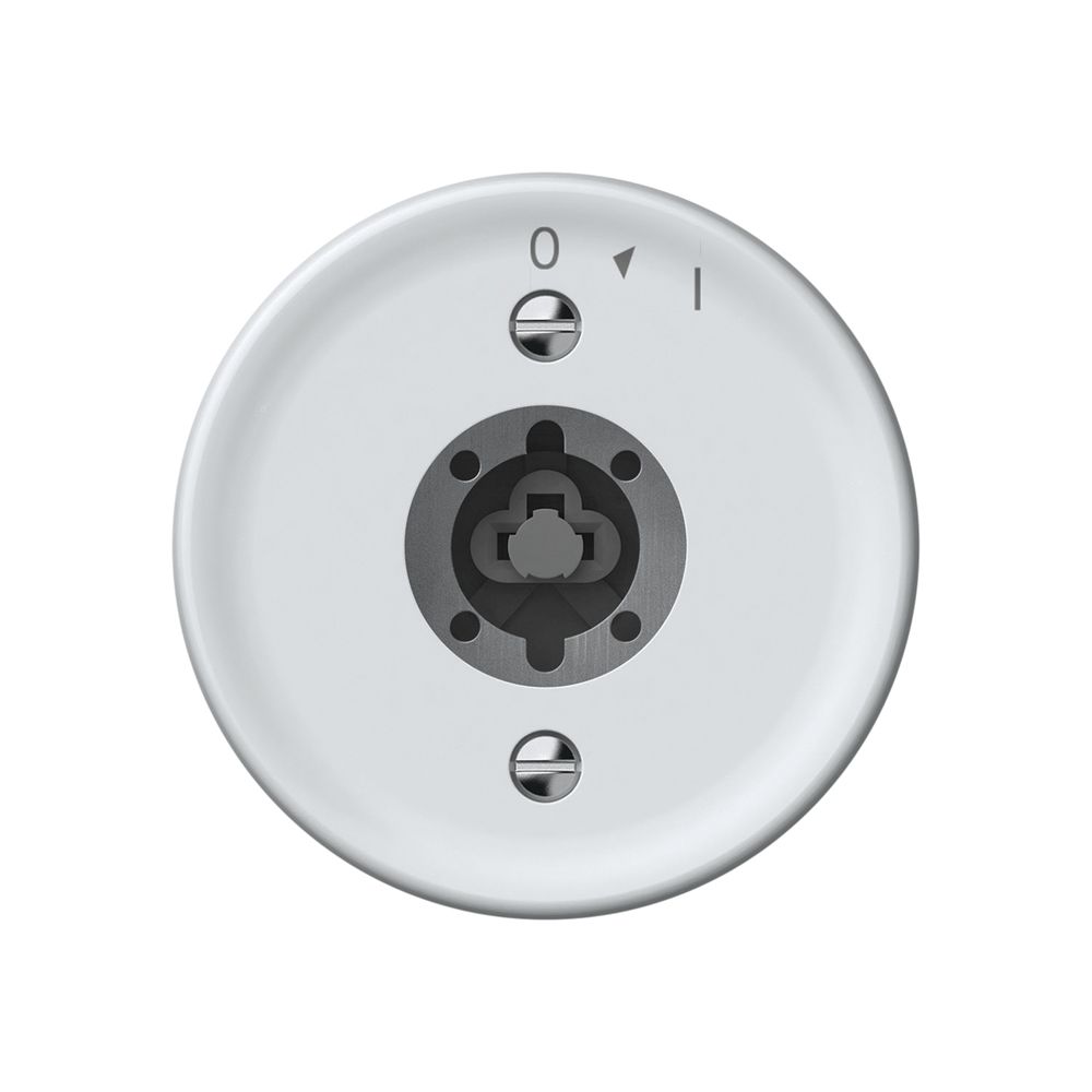 Poussoir pivotant origin sans cylindre 1P 0<1 10A 230V 60×60mm blanc