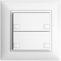 Tasto univ. INC 2×2t mors.a vite EDIZIOdue bianco, senza LED