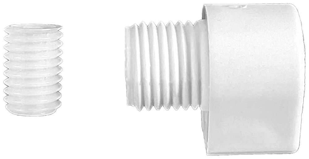 Décharge de traction Elektrogros M10×1 L=8mm avec vis filetée blanc