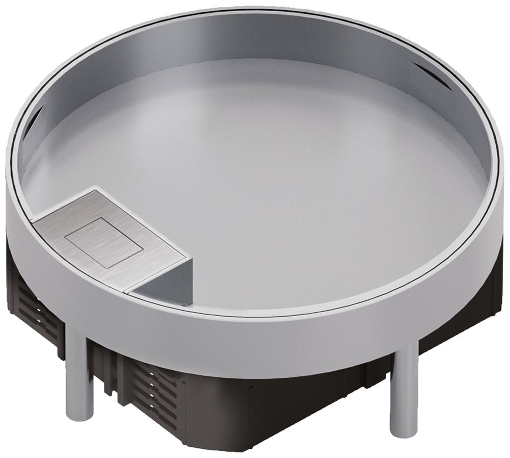 Edelstahlkassette Hager R06 LE 6 32mm rostfreier Stahl