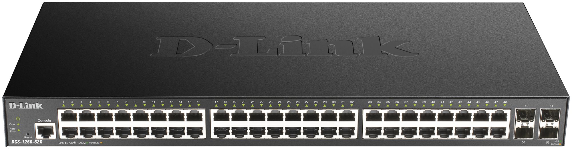 Switch D-Link DGS-1250-52X/E, 52-port smart managed Layer2/3 Gigabit